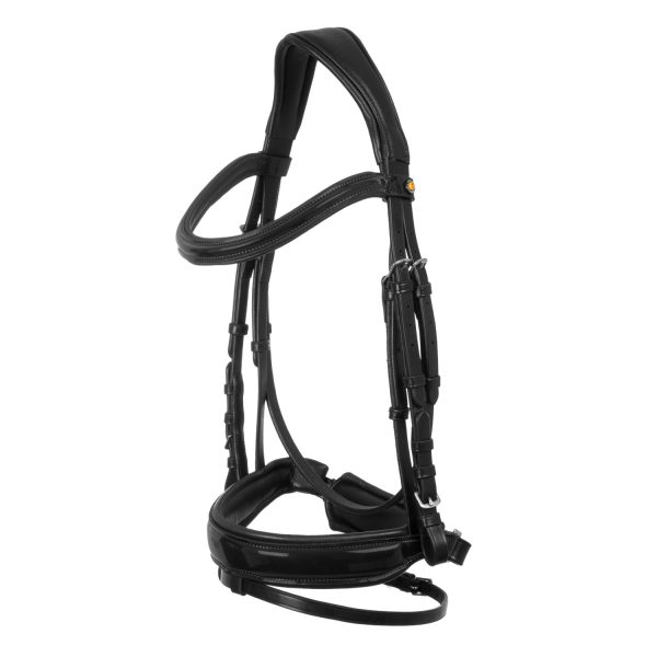 SHINY ANATOMIC LEATHER BRIDLE - immagine 2