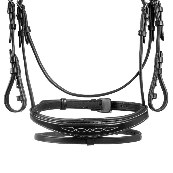 FANCY STICHED ANATOMIC LEATHER BRIDLE - immagine 7