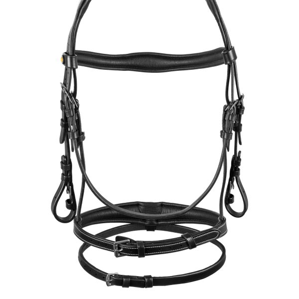 FANCY STICHED ANATOMIC LEATHER BRIDLE - immagine 8