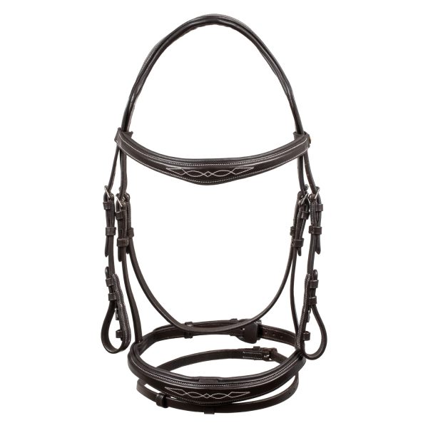 FANCY STICHED ANATOMIC LEATHER BRIDLE - immagine 10