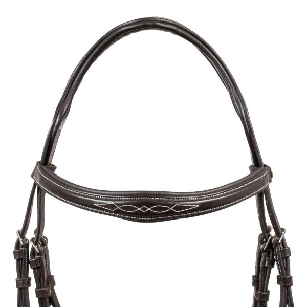 FANCY STICHED ANATOMIC LEATHER BRIDLE - immagine 11