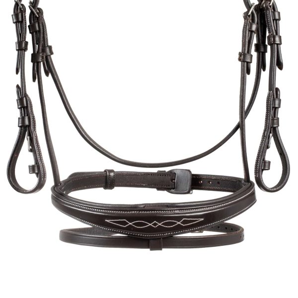 FANCY STICHED ANATOMIC LEATHER BRIDLE - immagine 14