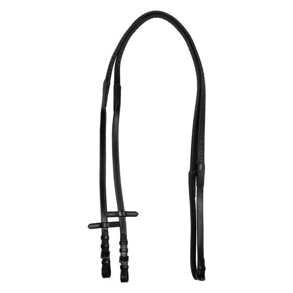 LETTERING GRIP RUBBER REINS BLACK FITTING