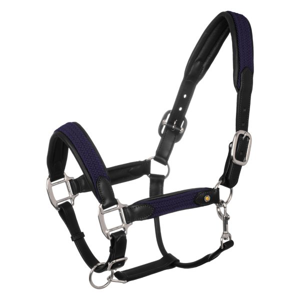 LEATHER HALTER WITH BRAIDED NYLON INSERTS - immagine 7