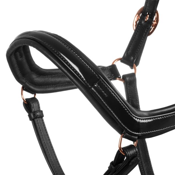 ANATOMIC LEATHER HALTER WITH ROSEGOLD FITTING - immagine 4