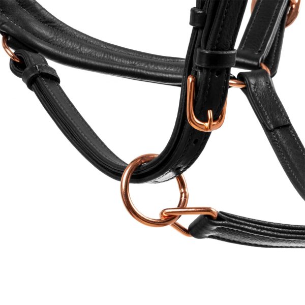 ANATOMIC LEATHER HALTER WITH ROSEGOLD FITTING - immagine 6