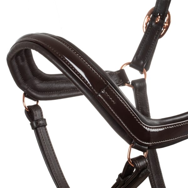 ANATOMIC LEATHER HALTER WITH ROSEGOLD FITTING - immagine 10