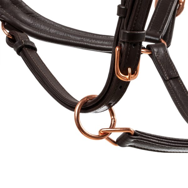 ANATOMIC LEATHER HALTER WITH ROSEGOLD FITTING - immagine 12