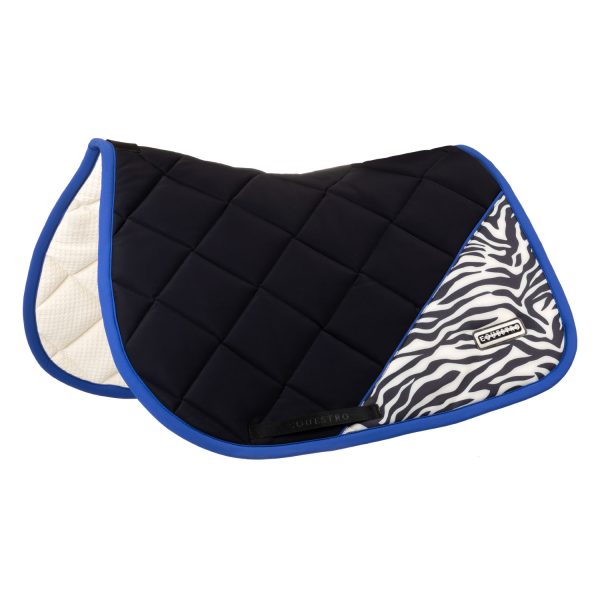 CORNER ZEBRA JUMPING SADDLE PAD