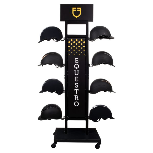 HELMET DISPLAY RACK STEEL WITH POWDER COATED  8PCS HOLDER (2pz) - immagine 3