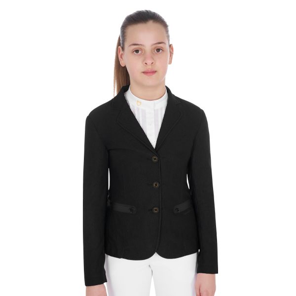 PERFORATED GIRL RIDING JACKET