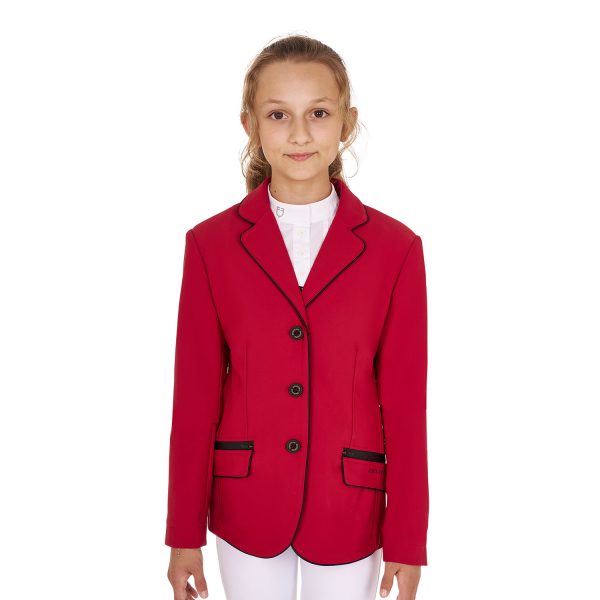 GIRL'S TECHNICAL COMPETITION RIDING JACKET TECNO STRETCH - immagine 2