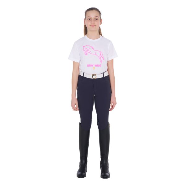 GIRLS' STAY WILD COTTON T-SHIRT - immagine 5