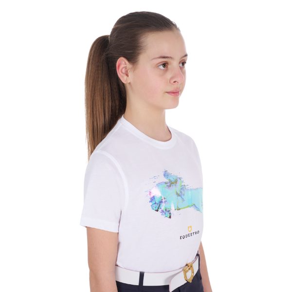 GIRLS' INTERFERENCE JUMP COTTON T-SHIRT - immagine 4