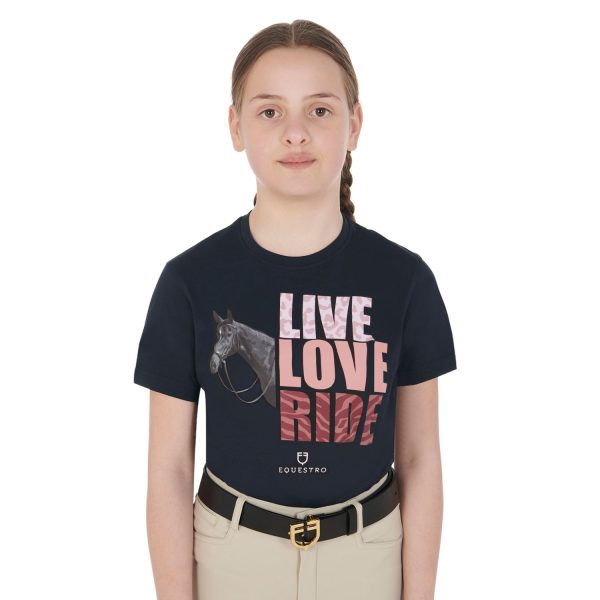 GIRL'S LIVE LOVE RIDE COTTON T-SHIRT - immagine 2