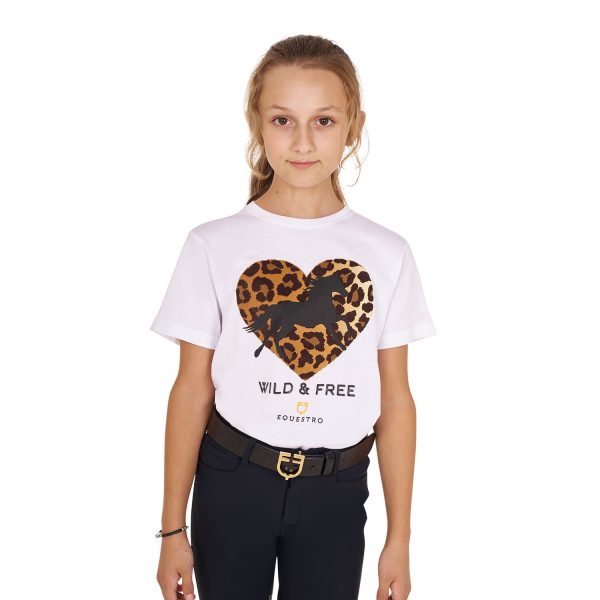 GIRL'S WILD & FREE COTTON T-SHIRT