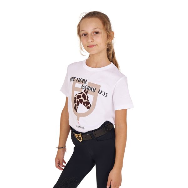 GIRL'S RIDE MORE WORRY LESS COTTON T-SHIRT - immagine 5