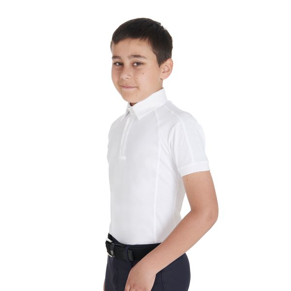 BOY POLO SHIRT SS BUTTONS 1/2 MESH - immagine 5