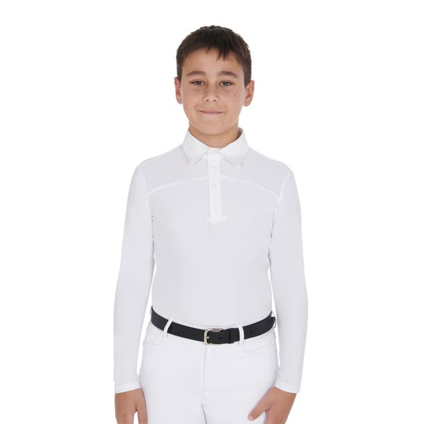 BOY COMPETITION JERSEY LS BUTTONS POLO - immagine 2