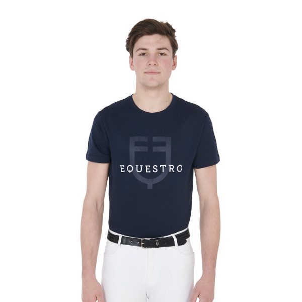 T-SHIRT UOMO LOGO FLOCKED EQUESTRO