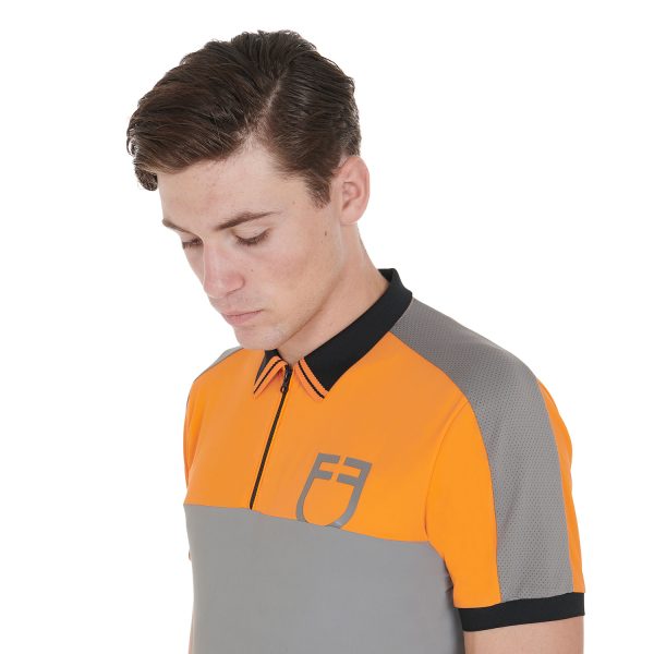 MEN'S TRAINING BICOLOR POLO SHIRT SS ZIP - immagine 37