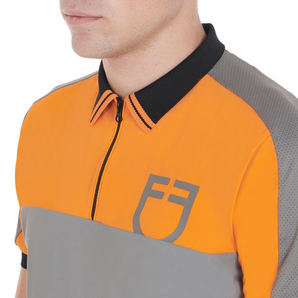 MEN'S TRAINING BICOLOR POLO SHIRT SS ZIP - immagine 40