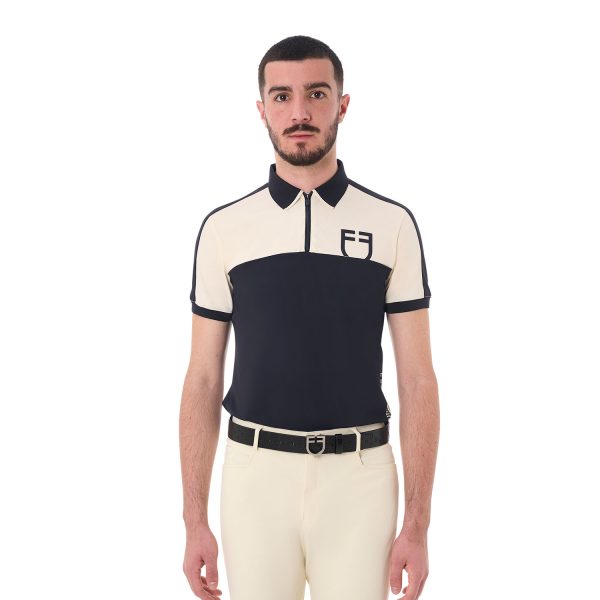 MEN'S TRAINING BICOLOR POLO SHIRT SS ZIP - immagine 15