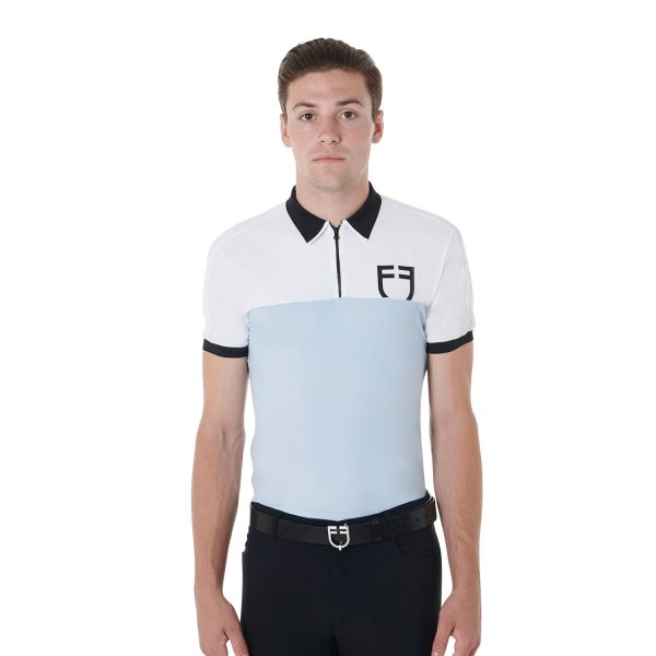 MEN'S TRAINING BICOLOR POLO SHIRT SS ZIP - immagine 21