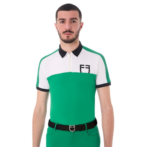 MEN'S TRAINING BICOLOR POLO SHIRT SS ZIP - immagine 27