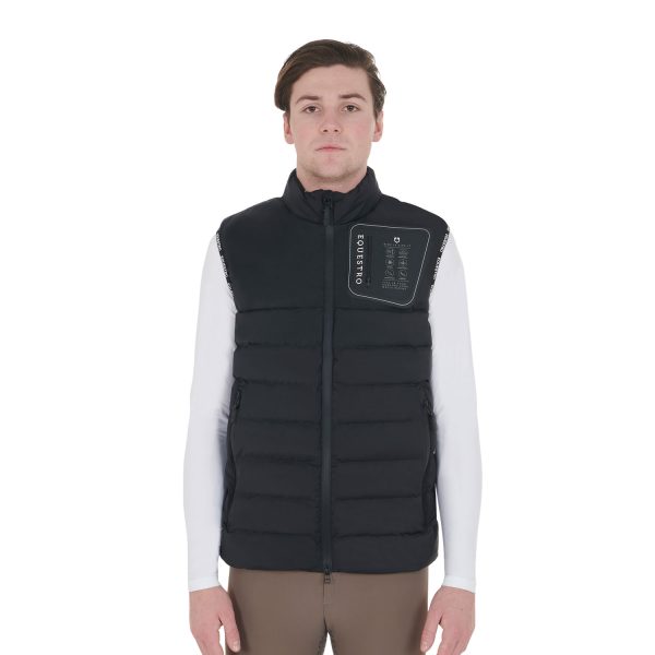 MEN'S STRETCH FABRIC QUILTED VEST - immagine 2