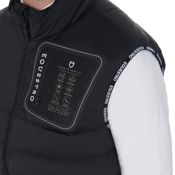 MEN'S STRETCH FABRIC QUILTED VEST - immagine 4