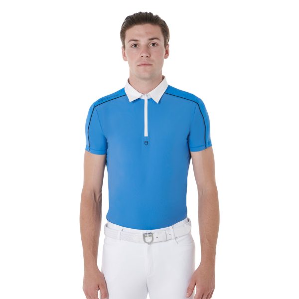 MEN'S COMPETITION POLO SHIRT SS MESH TRIM