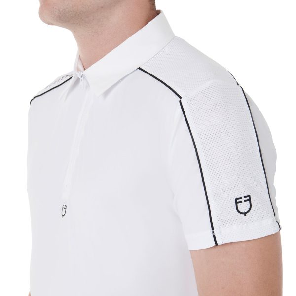 MEN'S COMPETITION POLO SHIRT SS MESH TRIM - immagine 10