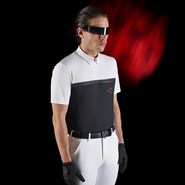 MEN'S COMPETITION RIDERTECH POLO SHIRT SS WITH ZIP