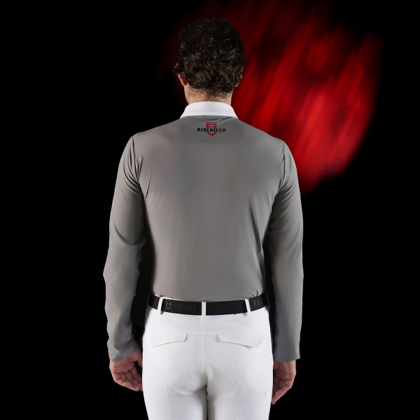 MEN'S COMPETITION RIDERTECH LS POLO SHIRT WITH ZIP - immagine 3