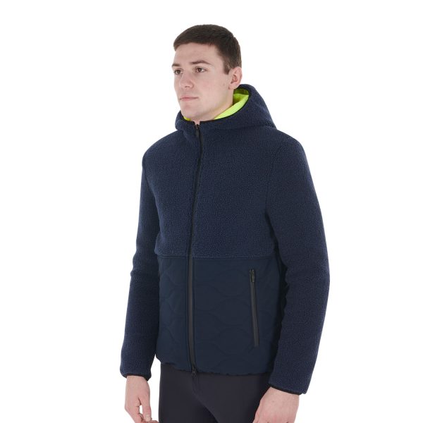 MEN'S TEDDY + NYLON FULL ZIP HYBRID JACKET WITH HOOD - immagine 5