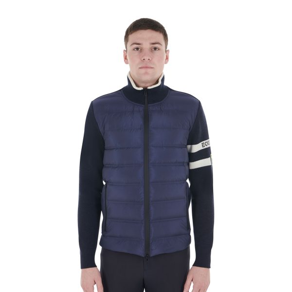 MEN'S NYLON + KNIT FULL ZIP HIBRYD JACKET