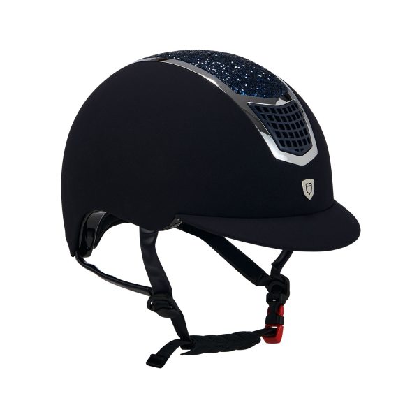 CASCO EQUESTRO MODELLO ECLIPSE STONE VELVET ROWEL FITTING - immagine 8