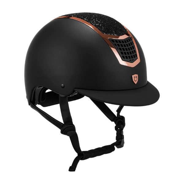 CASCO EQUESTRO MODELLO ECLIPSE STONE MAT ROWEL FITTING