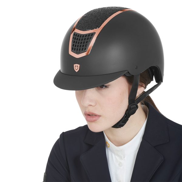 CASCO EQUESTRO MODELLO ECLIPSE STONE MAT ROWEL FITTING - immagine 5