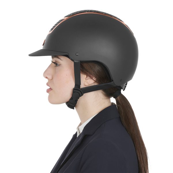 CASCO EQUESTRO MODELLO ECLIPSE STONE MAT ROWEL FITTING - immagine 6