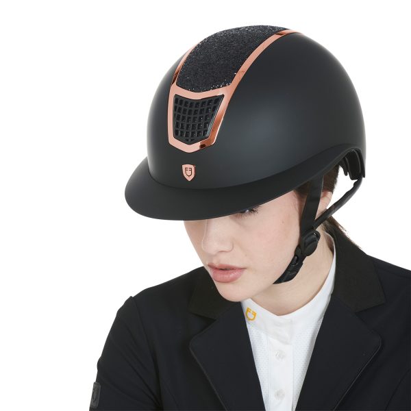 CASCO EQUESTRO MODELLO ECLIPSE STONE MAT WIDE VISOR (3 PADDING) - immagine 6