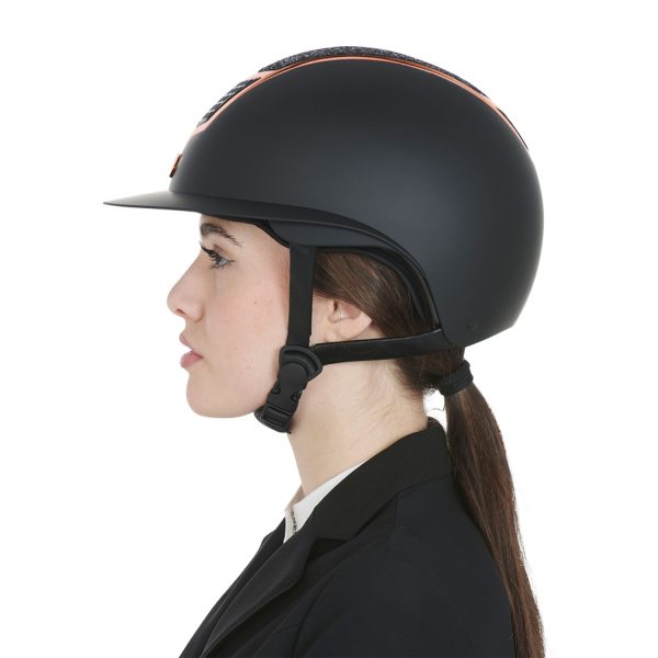 CASCO EQUESTRO MODELLO ECLIPSE STONE MAT WIDE VISOR (3 PADDING) - immagine 7