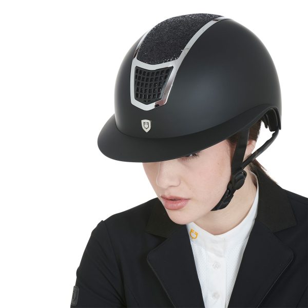 CASCO EQUESTRO MODELLO ECLIPSE STONE MAT WIDE VISOR (3 PADDING) - immagine 12