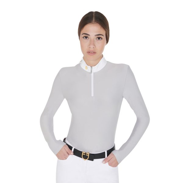 POLO DONNA EQUESTRO MANICA LUNGA MODELLO WARM+ - immagine 2