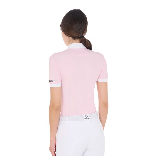 WOMAN POLO SHIRT SS ZIP - immagine 3