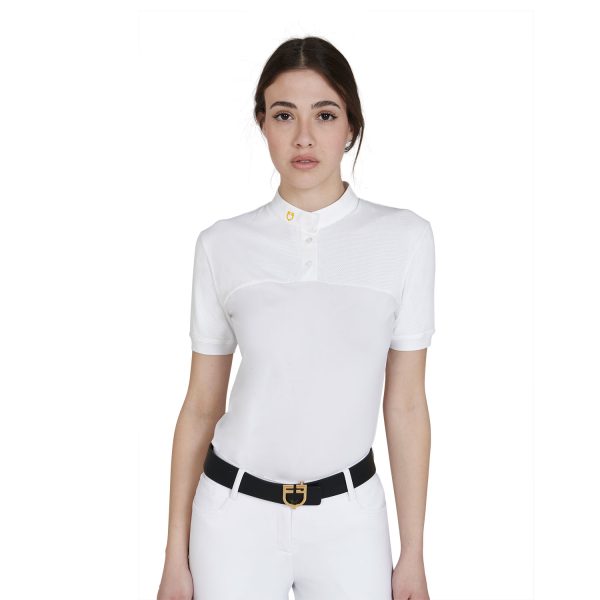 WOMAN POLO SHIRT SS BUTTONS 1/2 MESH - immagine 17