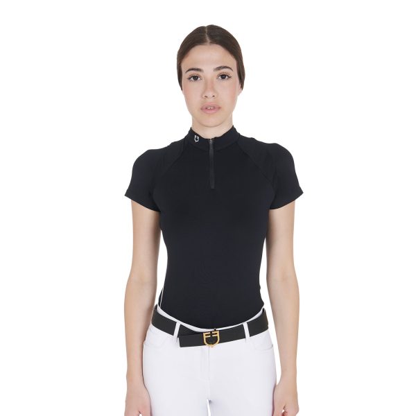 WOMAN TECHNICAL TRAINING POLO SS ZIP