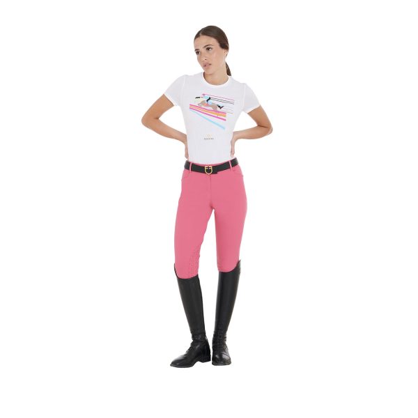 WOMEN'S JUMPING HORSE COTTON T-SHIRT - immagine 5