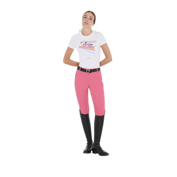 WOMEN'S JUMPING HORSE COTTON T-SHIRT - immagine 6